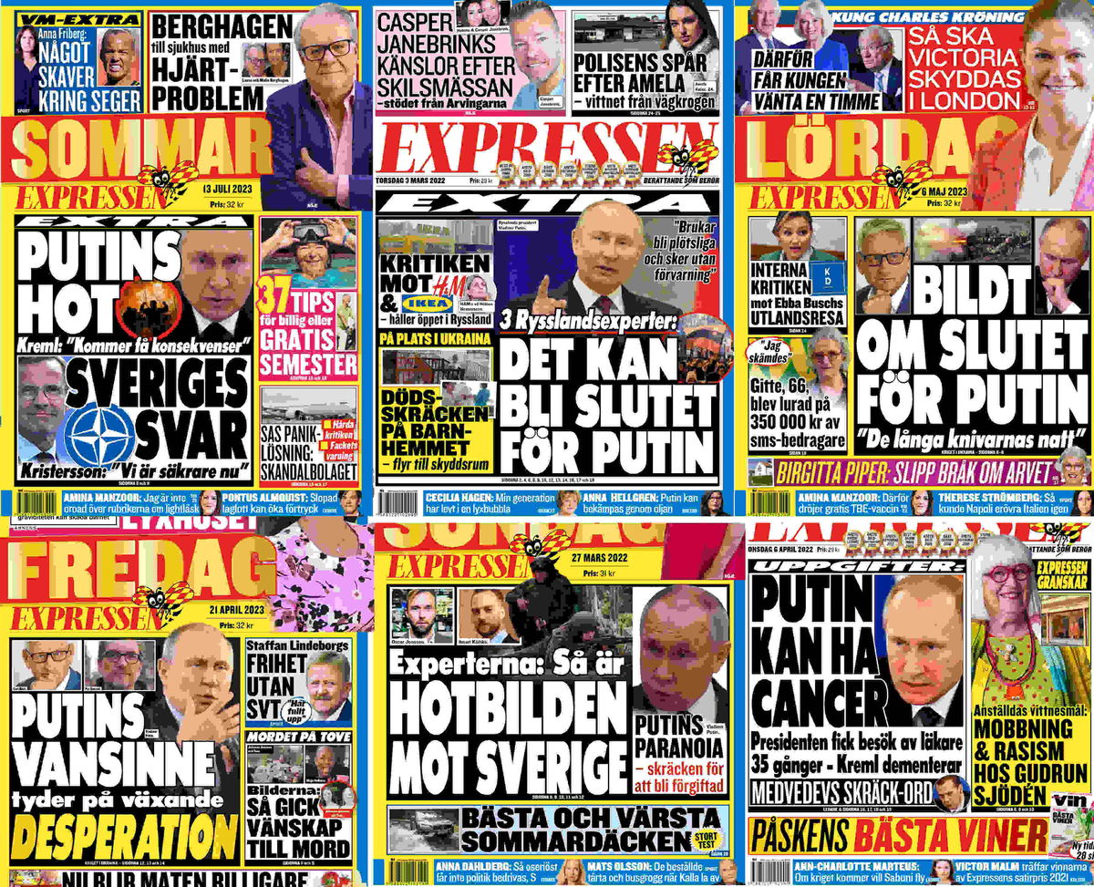 Parabol | Två år med Expressen – 586 löp om Putin, noll om folkmordet