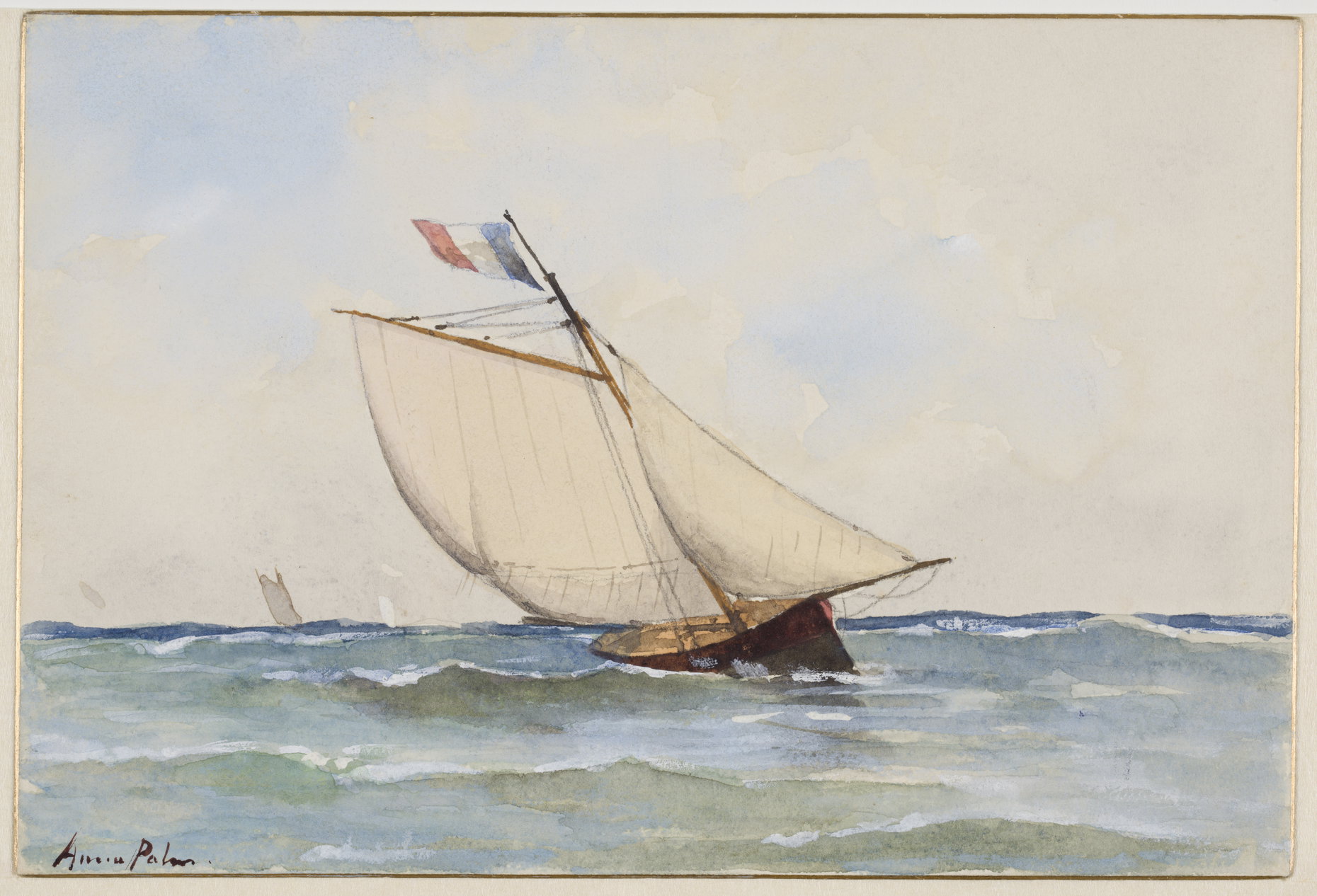 Anna Palm de Rosa, 1885, Fransk kutter vid Royan