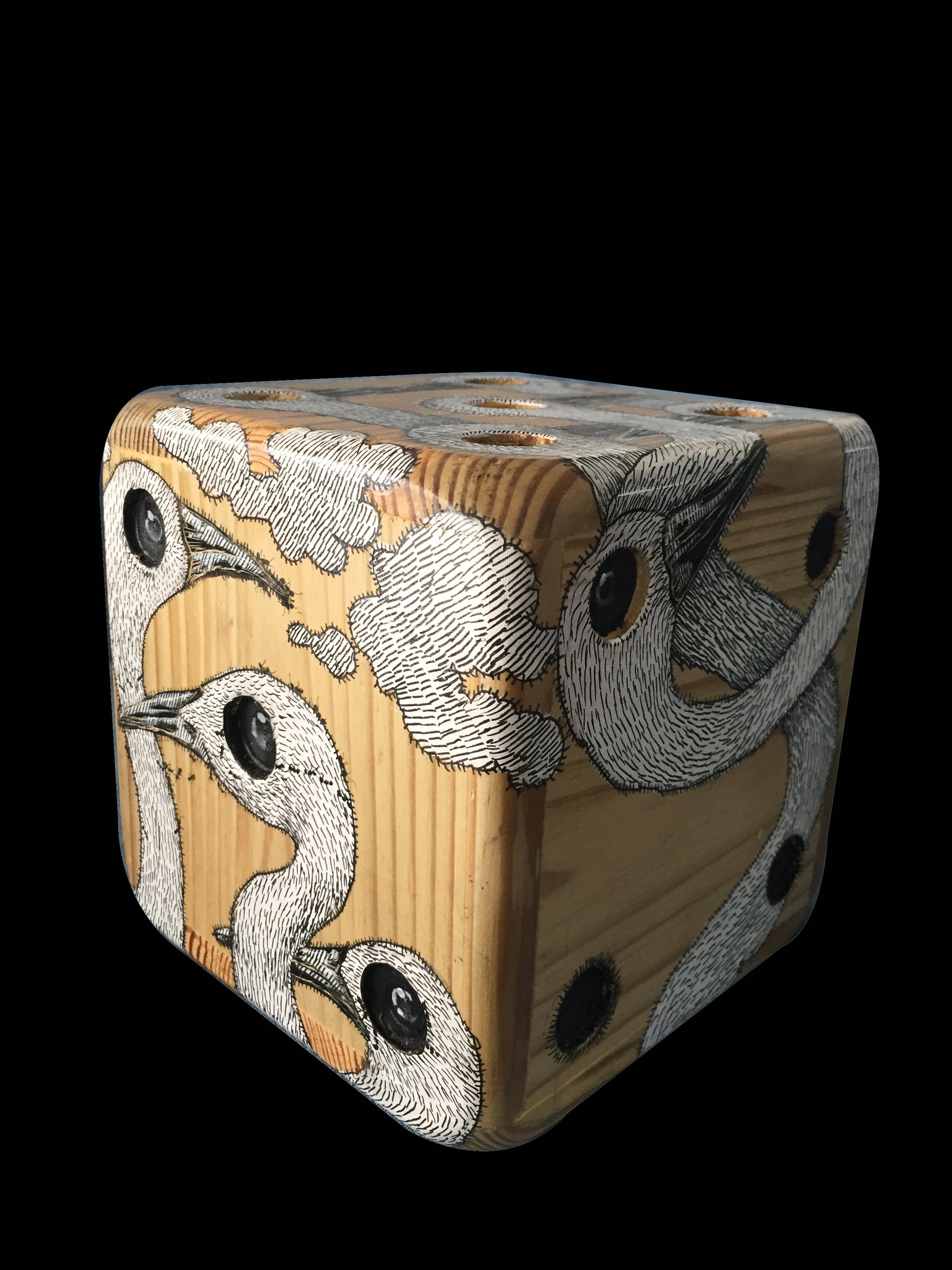 Cristian Mateo Abreu, 2018, De la serie Dados mágicos, Sin ti es mejor (09), Santo Domingo, República Dominicana