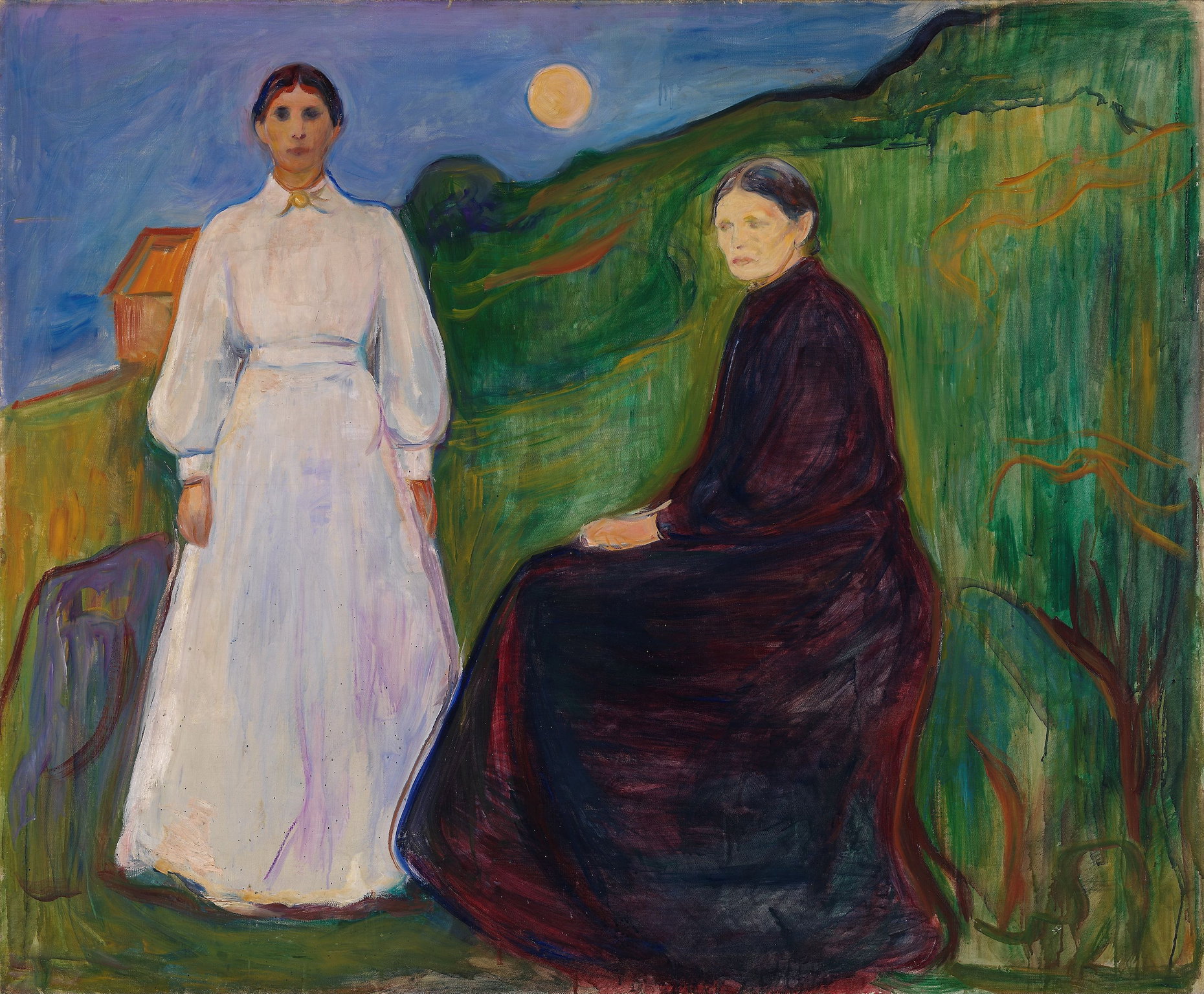Edvard Munch, ca 1897, Mor og datter, Nasjonalmuseum, Norge