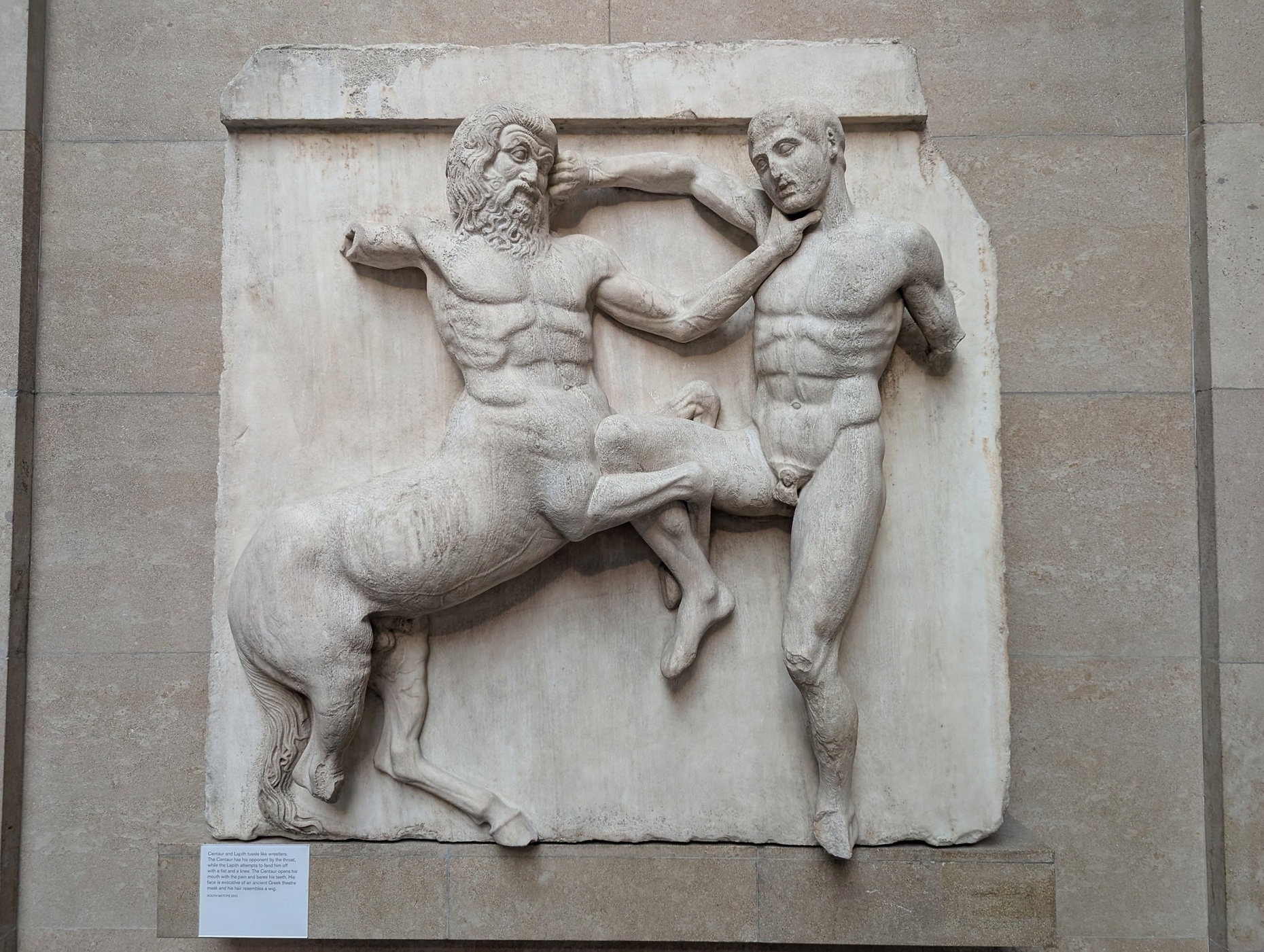 Maysam Yabandeh (foto), Kentauren och lapithen eller kentauromachi (Metope XXXI), Parthenon i Aten